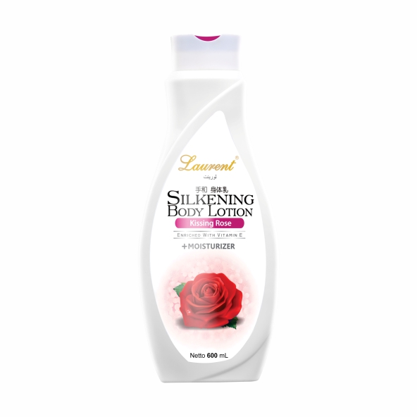 LAURENT Silkening Body Lotion 280 ml Kissing Rose